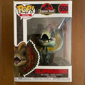 Jurassic Park 25th anniversary Dilophosaurus funko pop